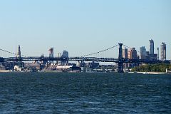 45 New York City Roosevelt Island Four Freedoms Park View Down East River To Williamsburg Bridge, One Hanson Place, Avalon Fort Green, Metrotech Chase Bank Building, Oro Condos, The Brooklyner